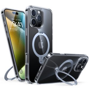Torras – Ostand Spin Series – kryt s otočným stojanom pre iPhone 16 Pro Max – priehľadný KF2344159