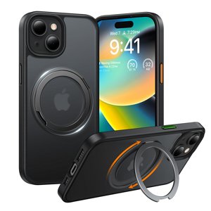 Torras – Ostand Pro Series – kryt so stojanom pre iPhone 15 Plus – čierny KF2344178
