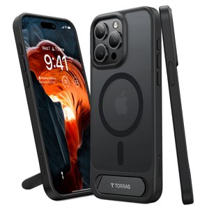 Torras – Pstand kryt so stojanom pre iPhone 15 Pro – čierny KF2344183