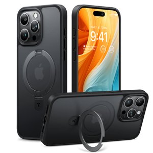 Torras – Ostand Series – kryt so stojanom pre iPhone 15 Pro – čierny KF2344208