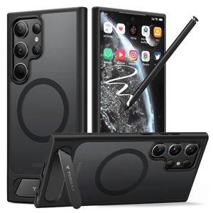 Torras – Pstand kryt so stojanom pre Samsung Galaxy S24 Ultra – čierny KF2344230