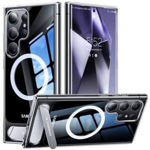 Torras – Pstand kryt so stojanom pre Samsung Galaxy S24 Ultra – priehľadný KF2344233