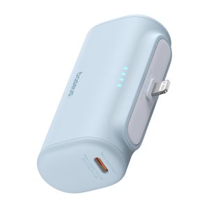 Baseus – powerbanka, kompaktná, Lightning, 20 W, 5000 mAh, kábel USB-C – modrá KF2344304