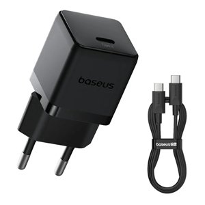 Baseus nabíjačka Palm (P10111602113-01) – USB-C, PD 20 W, 5 V/3 A, USB-C kábel 1 m, Cluster Black KF2344363