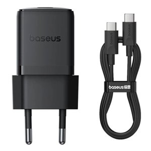 Baseus nabíjačka Palm (P10111605113-01) – USB-C, PD 30 W, 5 V/3 A, USB-C kábel 1 m, Cluster Black KF2344368