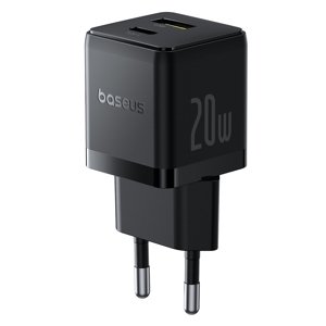 Baseus nabíjačka Palm (P10111608113-00) – 2v1 rýchlonabíjačka, USB, USB-C, 20 W, 5 V/3 A, Cluster Black KF2344377