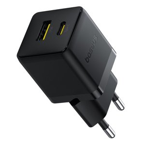 Baseus sieťová nabíjačka Palm (P1011160A113-00) – 2v1 rýchlonabíjačka, USB, USB-C, 30W, čierna (Cluster Black) KF2344415