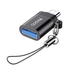Yesido Adaptér OTG (GS07) - Micro USB na USB, Plug & Play, 5 Gb/s - čierny KF234468