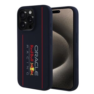 Red Bull Racing silikónový kryt s MagSafe a vertikálnym logom na iPhone 15 Pro (RBHMP15L24SIOLRV) - tmavomodrý KF2344951