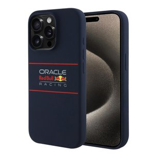 Red Bull Racing silikónový kryt s MagSafe a horizontálnym logom na iPhone 15 Pro (RBHMP15L24SIHSRV) - tmavomodrý KF2344959