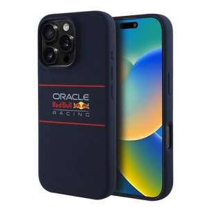 Red Bull Racing silikónový kryt s MagSafe a horizontálnym logom na iPhone 16 Pro Max (RBHMP16X24SIHSRV) - tmavomodrý KF2344964