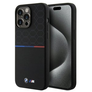 BMW Kryt Hardcase M so silikónovým vzorom a MagSafe pre iPhone 15 Pro Max – čierny KF2345235