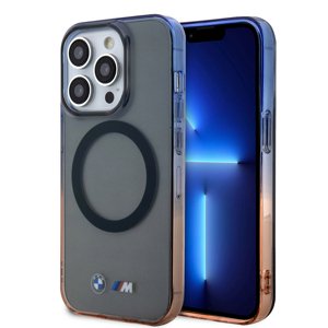 BMW MagSafe ochranný kryt s gradientným efektom pre iPhone 15 Pro Max – Sivý KF2345358