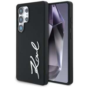 Karl Lagerfeld - Silicone Sign Metal Logo (KLHCS25LSCMSMVK) - Samsung Galaxy S25 Ultra - Black KF2345906