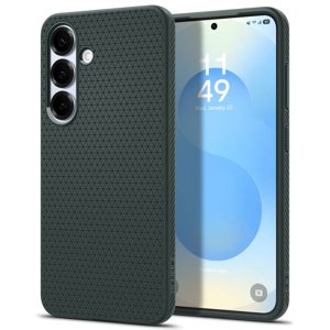 Spigen Liquid Air kryt na Samsung Galaxy S25 – tmavozelené (Abyss Green) KF2345961