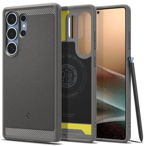 Spigen Rugged Armor MagSafe kryt na Samsung Galaxy S25 Ultra – sivomramorové (Marble Grey) KF2345983