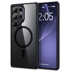 ESR Classic Hybrid HaloLock puzdro na Samsung Galaxy S25 Ultra – čierne (Clear Black) KF2346058