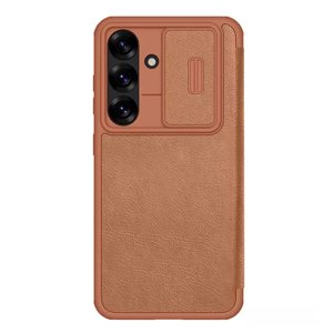 Nillkin Qin Pro Leather Case puzdro na Samsung Galaxy S25 Plus – hnedé KF2346178