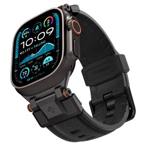 Spigen - DuraPro Armor remienok pre Apple Watch 1–10 / SE / SE 2 / Ultra / Ultra 2 (42/44/45/46/49 mm) – čierny KF2346490