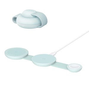 Anker bezdrôtová nabíjačka MagGo 3v1 (B25M8H61) – iPhone 15/16, AirPods, Apple Watch, MagSafe Qi2, skladacia, 15 W, zelená KF2347073