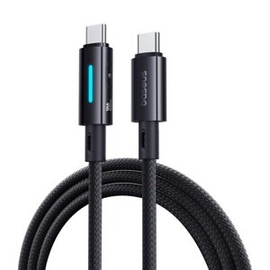 Baseus - Data Cable Lit (P10379000121-01) - for iPhone, Laptop, Type-C, 100W, Dynamic Light, E-marker Chip, 2m - Cosmic Black KF2347165