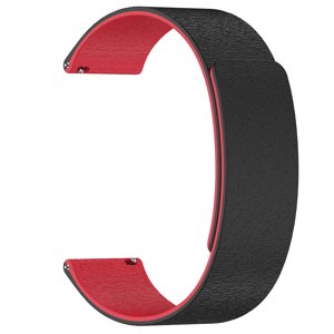 Techsuit – Watchband 20 mm (W074) remienok pre Samsung Galaxy Watch 4/5/Active 2, Huawei Watch GT 3 (42 mm)/GT 3 Pro (43 mm) – čierno-červený KF23474…