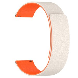 Techsuit – Watchband 20 mm (W074) remienok pre Samsung Galaxy Watch 4/5/Active 2, Huawei Watch GT 3 (42 mm)/GT 3 Pro (43 mm) – béžovo-oranžový KF2347…