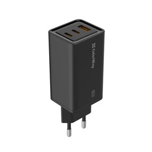 ColorWay sieťová nabíjačka (CW-CHS039PD-BK) – USB QC, 2× USB-C PD, GaN3 Pro, rýchlonabíjanie, 65W, Auto ID, čierna KF2347531