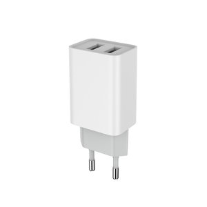 ColorWay sieťová nabíjačka (CW-CHS015-WT) – 2× USB, 10W, 2.1A, kompaktná veľkosť, ochrana proti skratu a preťaženiu, biela KF2347541