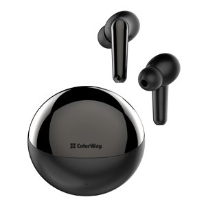 ColorWay bezdrôtové slúchadlá TWS-3 (CW-TWS3BK) – Bluetooth 5.3, TWS, dotykové ovládanie, mikrofón, IPX4, 350mAh, čierne KF2347579