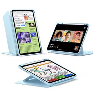 ESR – Flip Hybrid skladacie puzdro s držiakom na stylus pre iPad Air 4 (2020) / Air 5 (2022) / Air 11 (2024) / Air 11 (2025) – svetlomodré KF2347615