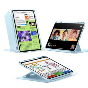 ESR – Flip Hybrid skladacie puzdro s držiakom na stylus pre iPad Air 13 (2024) / Air 13 (2025) – svetlomodré KF2347618