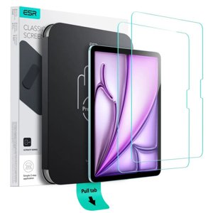 ESR – (2pack) Tempered Glass Screen Protector UltraFit Tray tvrdené ochranné sklo pre iPad Air 11 (2024) / Air 11 (2025) – priehľadné KF2347627