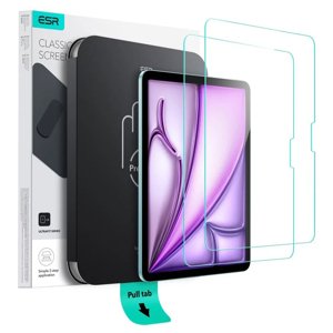 ESR – (2pack) Tempered Glass Screen Protector UltraFit Tray tvrdené ochranné sklo pre iPad Air 13 (2024) / Air 13 (2025) – priehľadné KF2347628