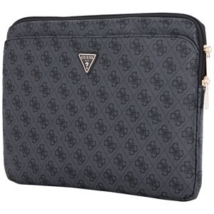 Guess – Computer Sleeve 4G Triangle Logo puzdro na notebook/tablet 14", so zipsom, vreckom, z ekokože – čierne KF2348055