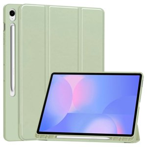 Techsuit – Flex Trifold puzdro s držiakom pera pre Samsung Galaxy Tab S10 FE Plus – matcha zelené KF2348107