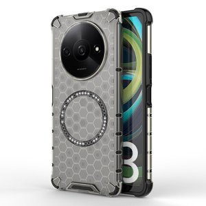 Techsuit – HoneyComb Shield MagSafe – ochranný obal na Xiaomi Redmi A3 / Redmi A3x – čierny KF2348198