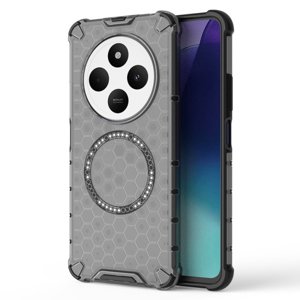 Techsuit – HoneyComb Shield MagSafe – ochranný obal na Xiaomi Redmi 14C / Poco C75 – čierny KF2348200