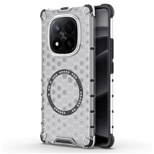 Techsuit – HoneyComb Shield MagSafe – ochranný obal na Xiaomi Redmi Note 14 Pro+ 5G – biely KF2348203