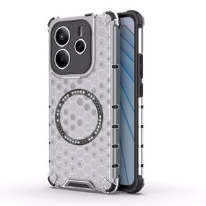 Techsuit – HoneyComb Shield MagSafe – ochranný obal na Xiaomi Redmi Note 14 5G – biely KF2348205