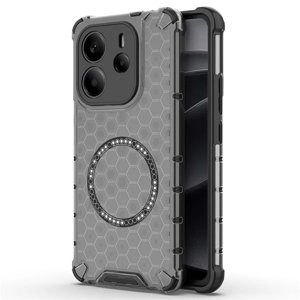 Techsuit – HoneyComb Shield MagSafe – ochranný obal na Xiaomi Redmi Note 14 4G (Regional) – čierny KF2348208