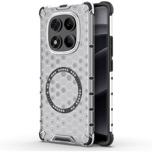 Techsuit – HoneyComb Shield MagSafe – ochranný obal na Xiaomi Redmi Note 14 Pro 4G – biely KF2348211