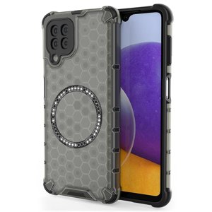 Techsuit – HoneyComb Shield MagSafe – ochranný obal na Samsung Galaxy A22 5G – čierny KF2348244
