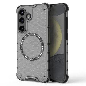 Techsuit – HoneyComb Shield MagSafe – ochranný obal na Samsung Galaxy S24 – čierny KF2348254