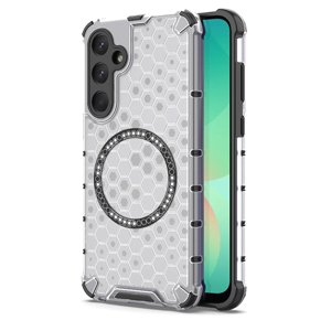Techsuit – HoneyComb Shield MagSafe – ochranný obal na Samsung Galaxy A26 5G – biely KF2348273