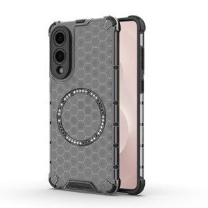 Techsuit – HoneyComb Shield MagSafe – ochranný obal na Samsung Galaxy S25 Edge – čierny KF2348276
