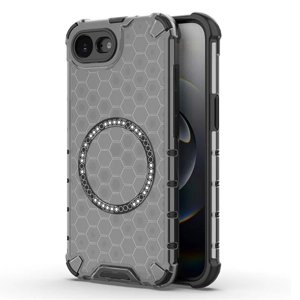 Techsuit – HoneyComb Shield MagSafe – ochranný obal na iPhone 16e – čierny KF2348306