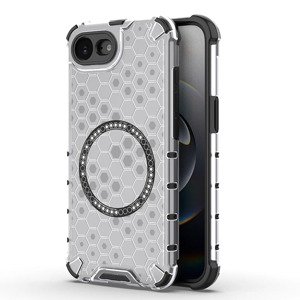 Techsuit – HoneyComb Shield MagSafe – ochranný obal na iPhone 16e – biely KF2348307