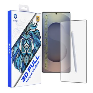 Lito – 3D Full Cover ochranné sklo pre Samsung Galaxy S25 Ultra – čierne KF2348411
