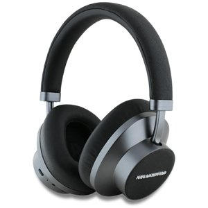 Karl Lagerfeld – Saffiano Elongated bezdrôtové náhlavné slúchadlá s ANC, Bluetooth a USB-C – čierne KF2348536